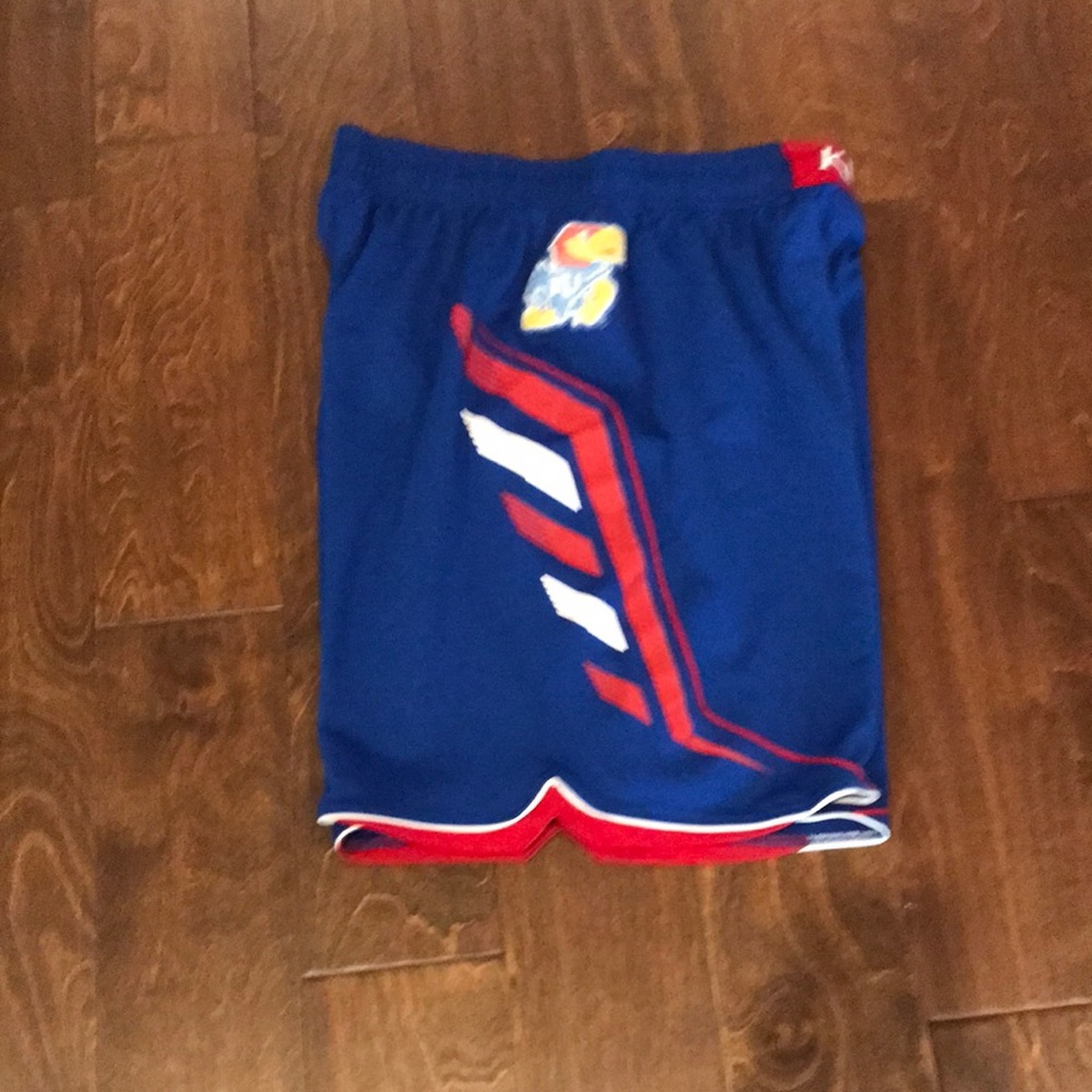 Kansas Jayhawks basketball shorts 2013/14